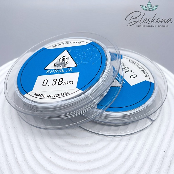 Тросик ювелирный Белый Shinil JS Корея 0,38мм