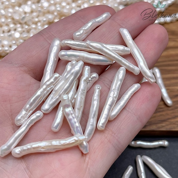 Жемчуг Бива белый штучно 23-28 мм