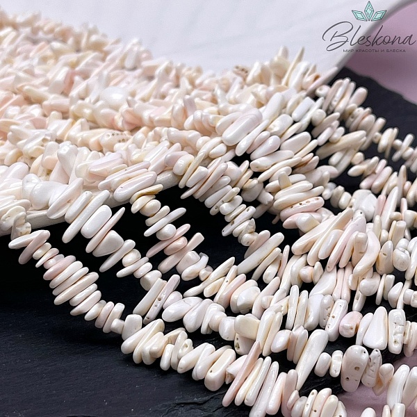 Перламутр нежно-розовый веточки 6-14 мм