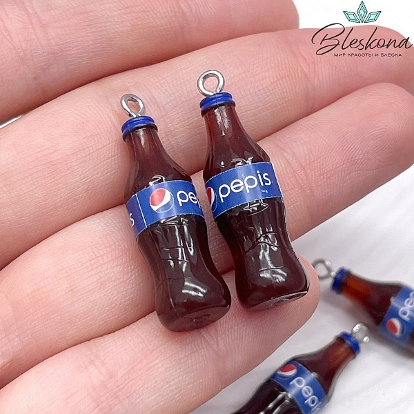 10*34мм, Цвет серебро, Подвеска Pepsi