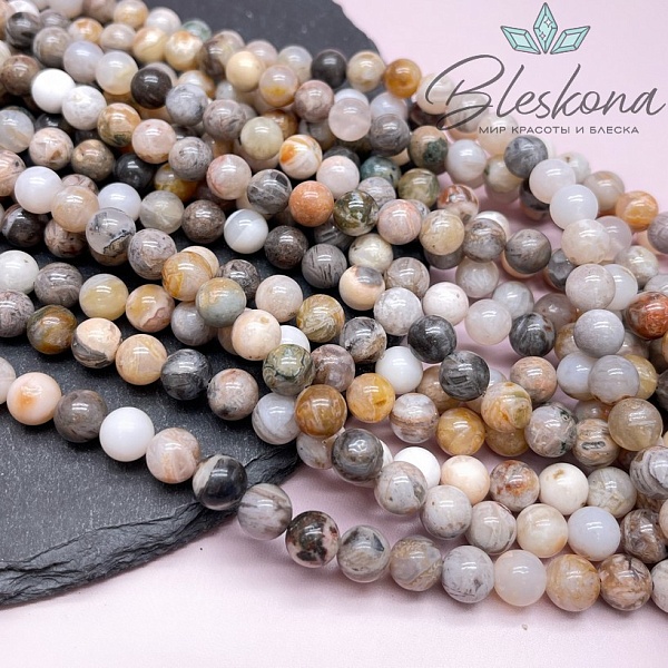 Агат бамбуковый 8,5 мм