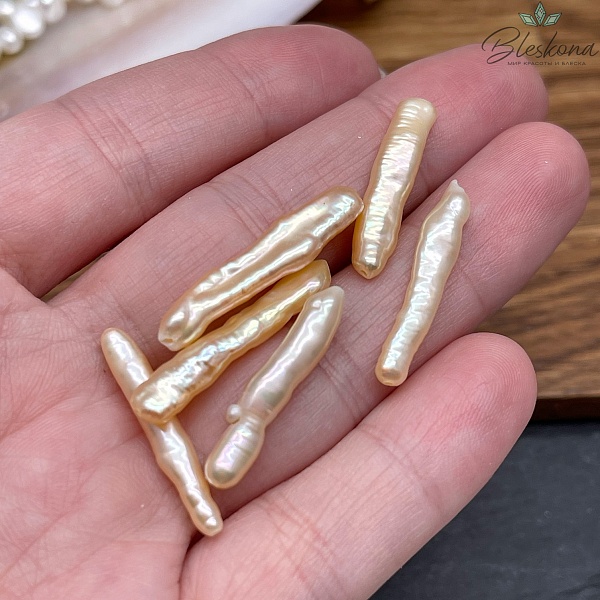 Жемчуг Бива розовый штучно 20-25 мм