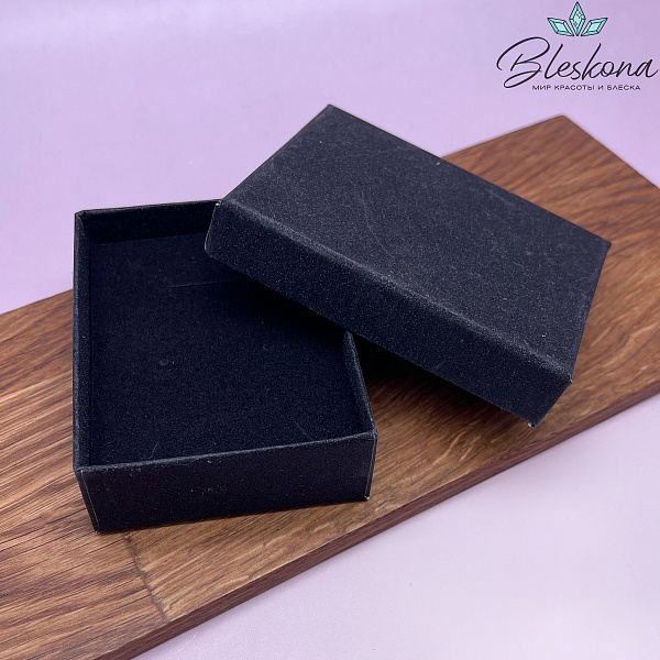 Коробка Черная блестки 9*7*3см