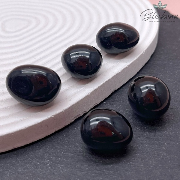 Обсидиан радужный галтовка 17-19 мм