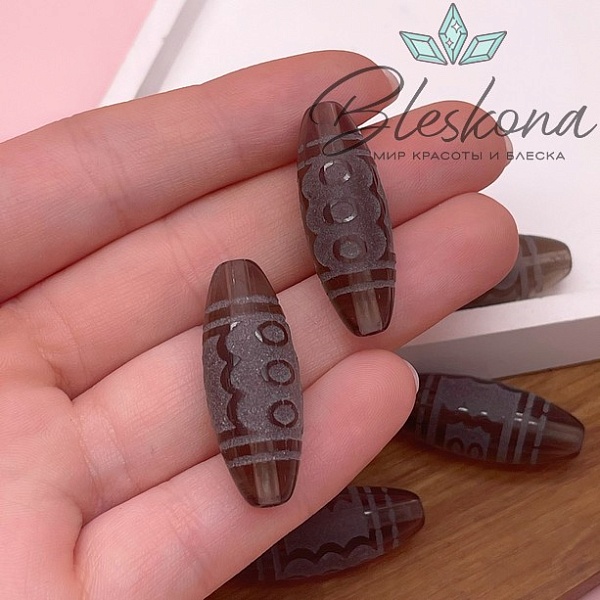 Бусина Дзи 5 глаз 30*11 мм