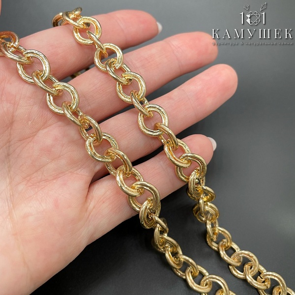 Цепь №47-1 цвет золото 11,5*10 мм