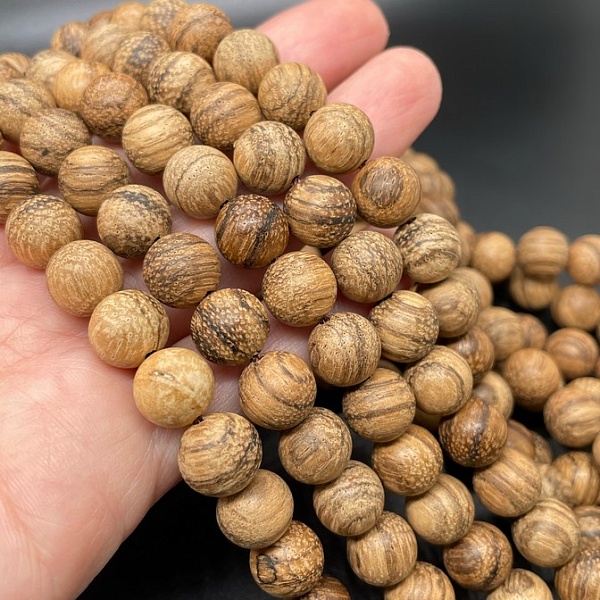 10 мм, Деревянные бусины песочные