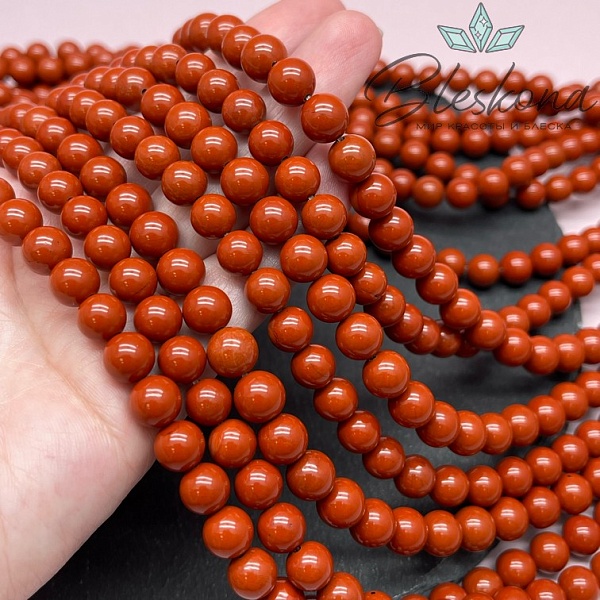 Яшма красная 8 мм