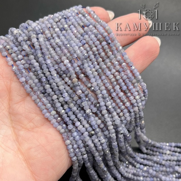 2*3мм Танзанит микроогранка рондель