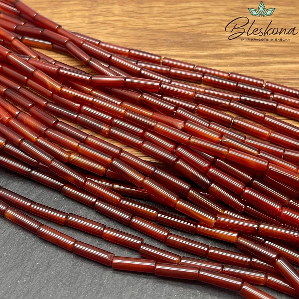 Сердолик трубочки 13,5*4 мм