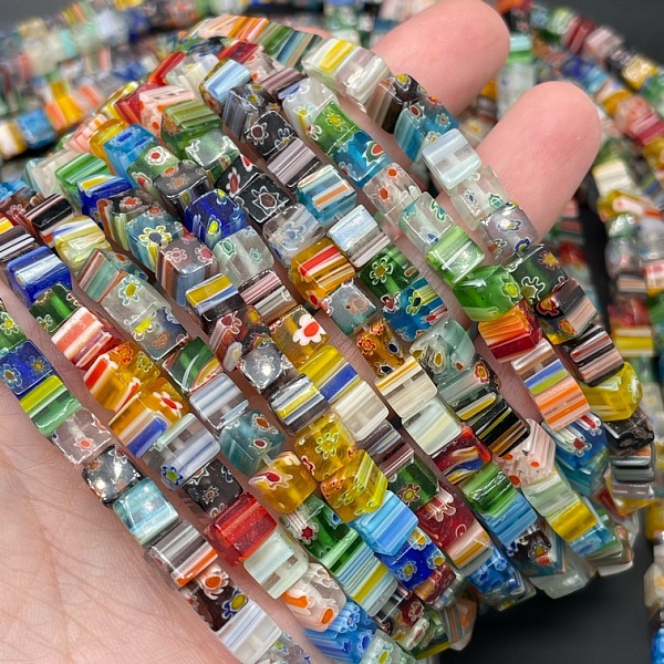 Муранское стекло куб 6 мм