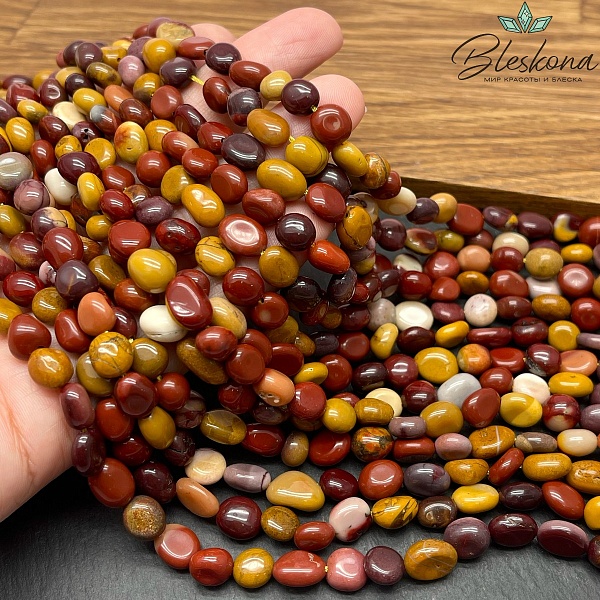 Яшма Мукаит галтовка 6-9 мм