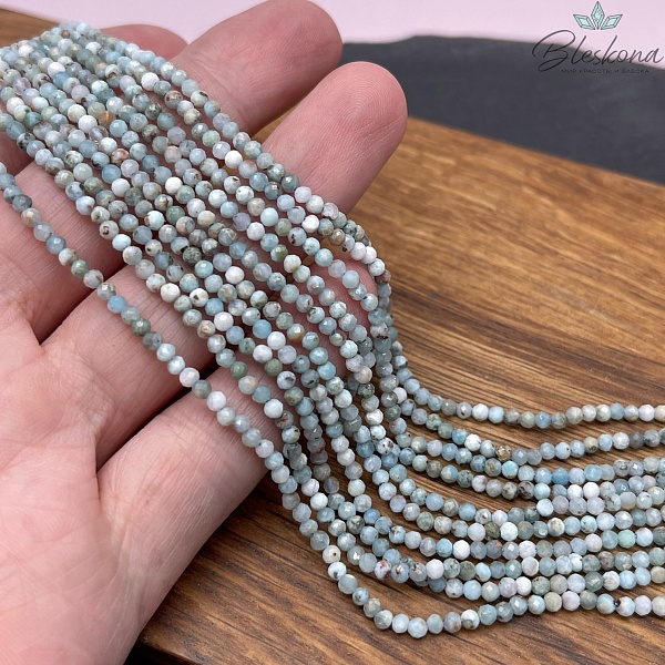 Ларимар алмазная огранка №1 2,5 мм