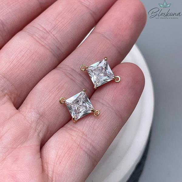 13,4* 10,8 мм Цвет золото, Коннектор ромб P11836