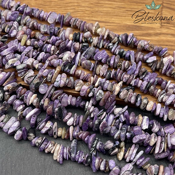 Крошка Чароит ширина бусин ~ 8-10 мм