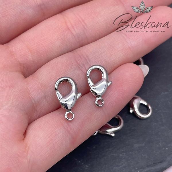 12 мм Цвет серебро, Замок округлый Люкс 