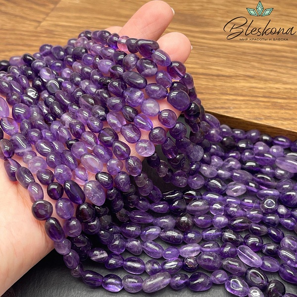 Аметист галтовка 6-9,5 мм