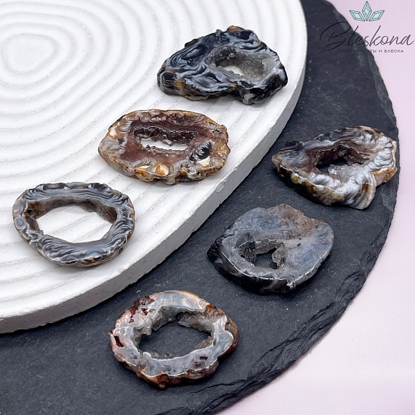 Друза Агата (26-37)*(21-25) мм штучно