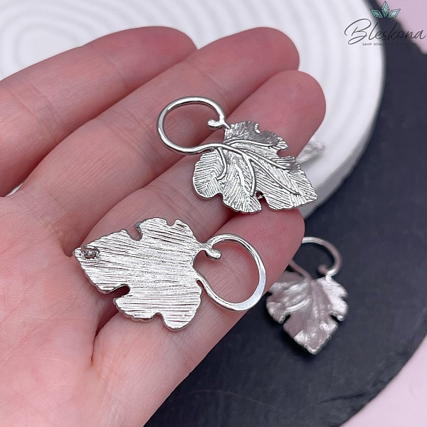 33*19,5 мм, Цвет серебро, Коннектор Лист