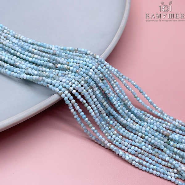 Ларимар микроогранка 2 мм