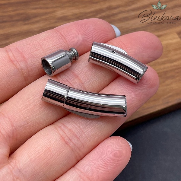 30*8 мм Цвет серебро, Замок байонет