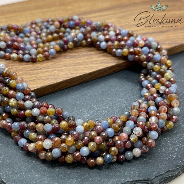 Сапфировый корунд микс 4 мм 