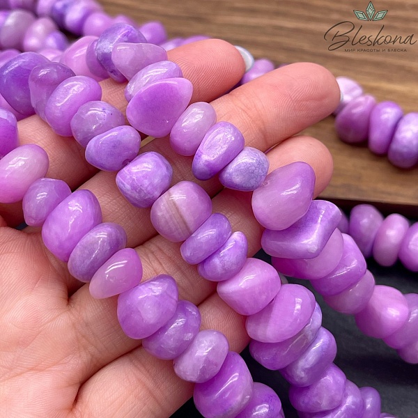 Оникс фриформ фиолетовый №1 (6-10)*(10-15) мм