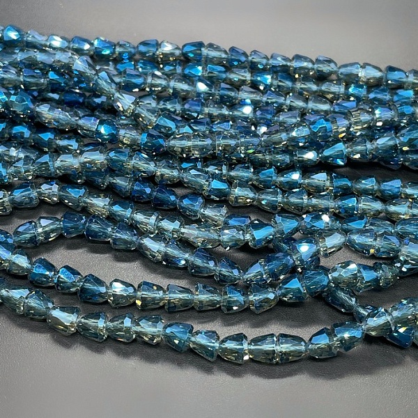 6 мм Стекло Lux, колокольчик, цвет сине- серый