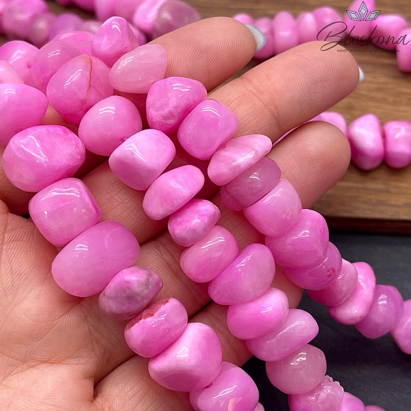 Оникс фриформ фуксия (6-10)*(10-15) мм