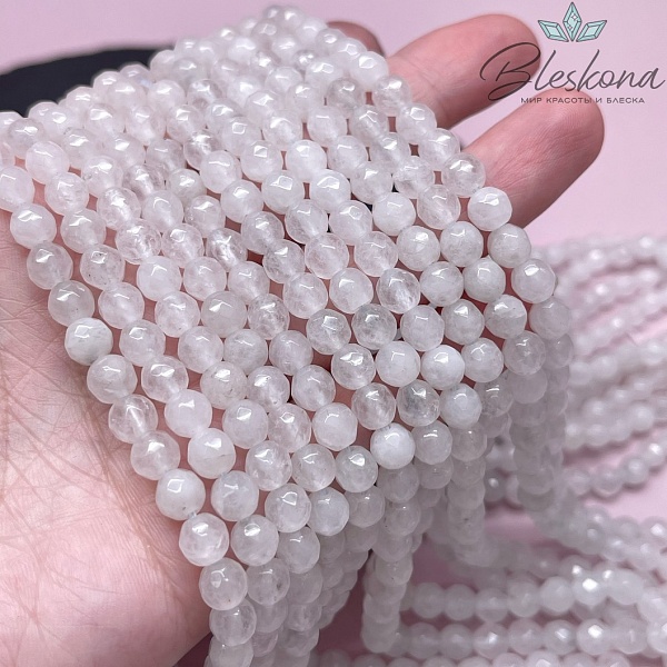Кварц Белый огранка 6 мм