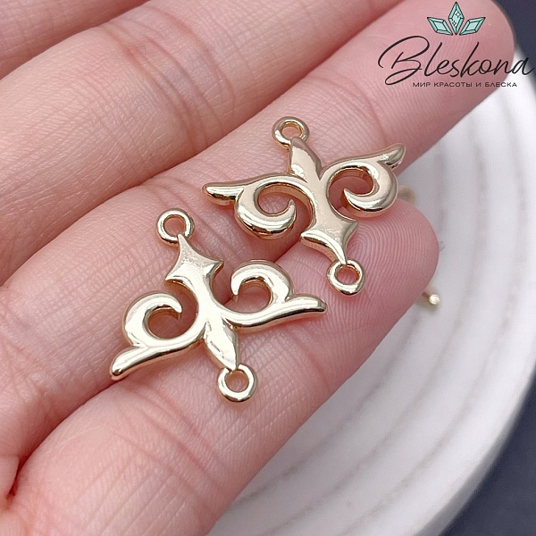 20*21 мм Цвет золото, Коннектор Этно №5 