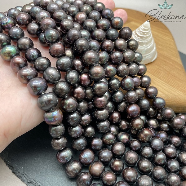 Жемчуг шар шоколадный 10,5-11 мм 