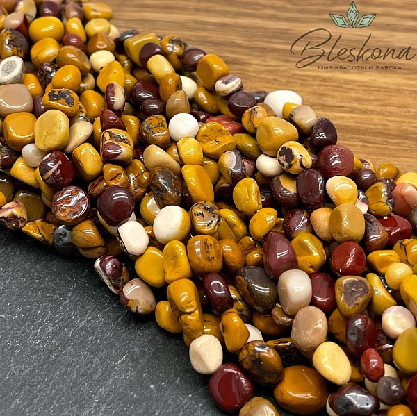 Яшма Мукаит галтовка 5-7 мм