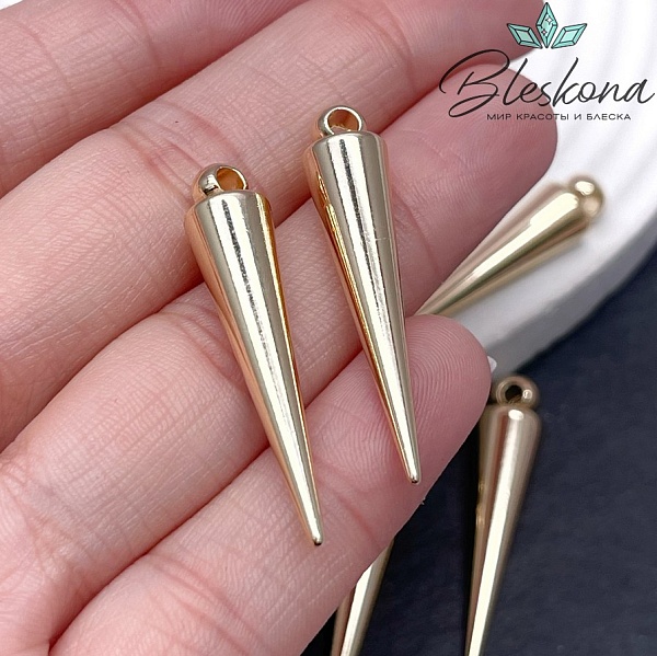 36*8 мм Цвет золото, Подвеска шип 