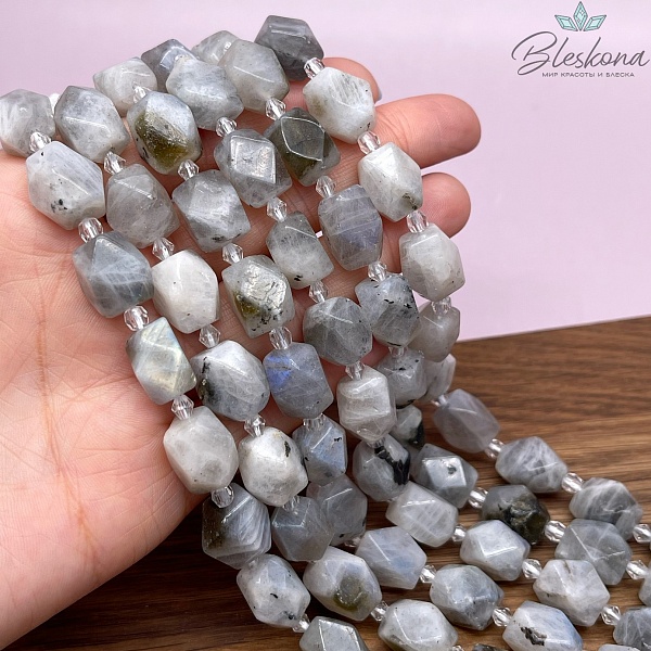 Лунный камень фриформ огранка (12-14)*(9-10)мм