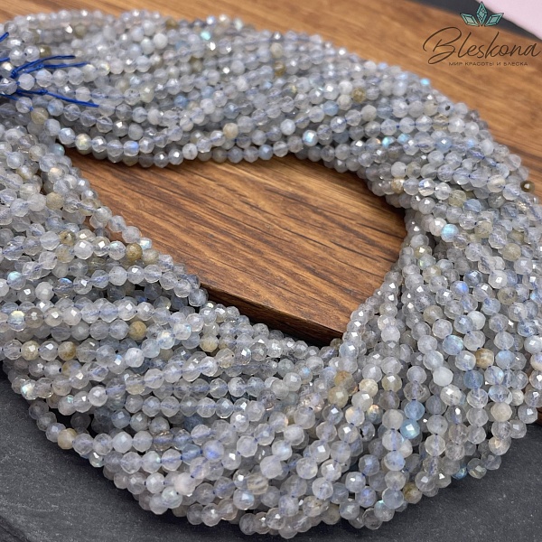 Лабрадор алмазная огранка №4 3,5 мм