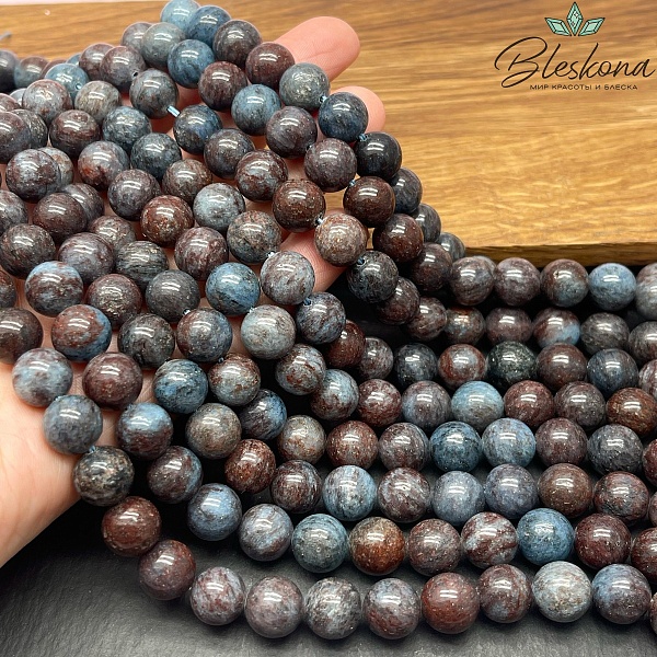 Кварцит коричнево-синий (облагороженный) 10 мм