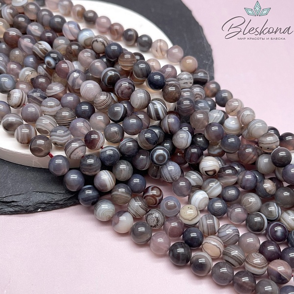 Агат Ботсвана №4 8 мм