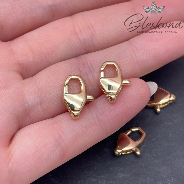 14,5*7мм Цвет золото, Замок Лобстер