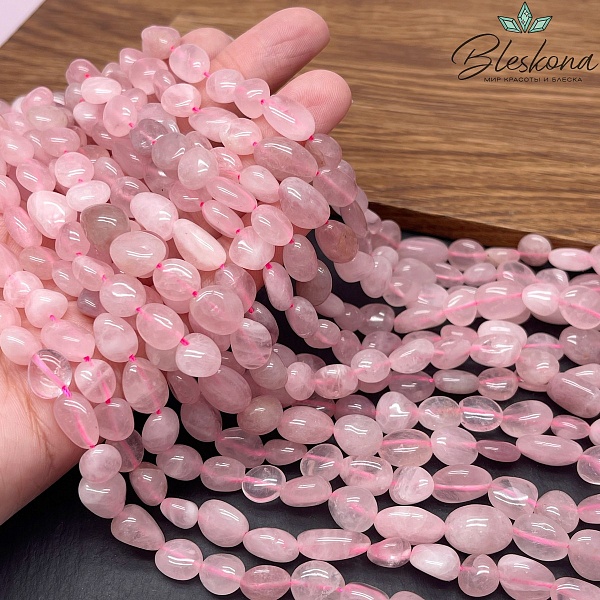 Розовый кварц галтовка 8-14 мм