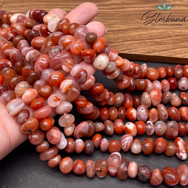 Агат галтовка №2 (6-9)*(8-13) мм 