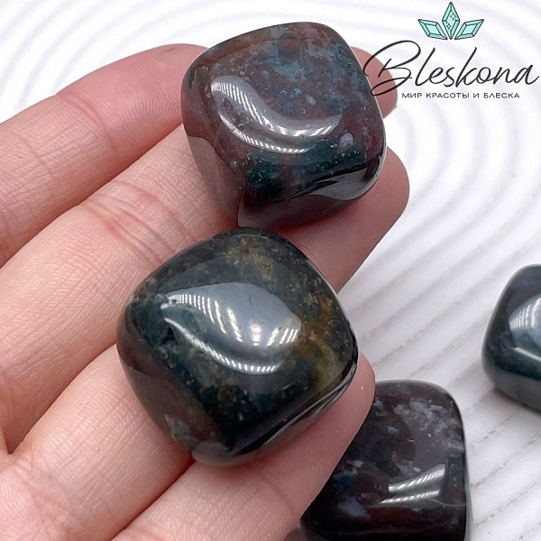 Агат моховой галтовка 21-24 мм