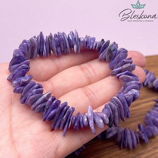 Чароит сколы сет 17-19 мм