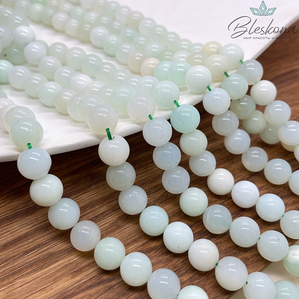 Опал зеленый 10 мм №1