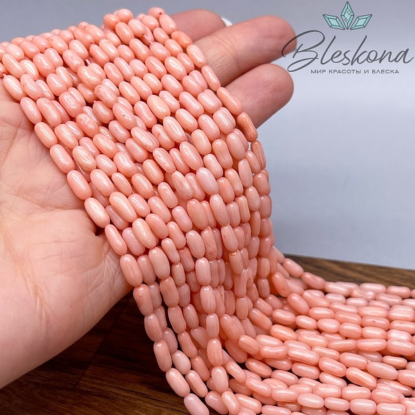 Коралл розовый фриформ рис (Коралловые водоросли) 7-8 мм