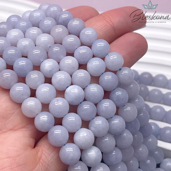 Кварц тонированный сиреневый 8 мм