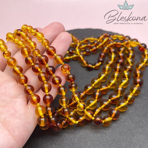 Янтарь шар на увеличение 5-10 мм