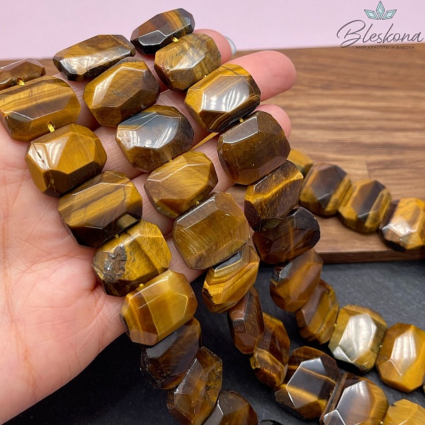 Тигровый глаз фриформ огранка (14-16)*(17-20) мм