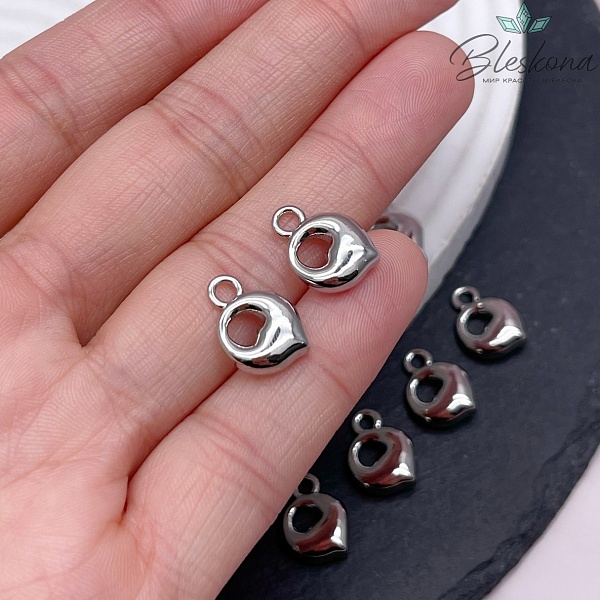 13 мм Цвет серебро, Буква гладкая Q