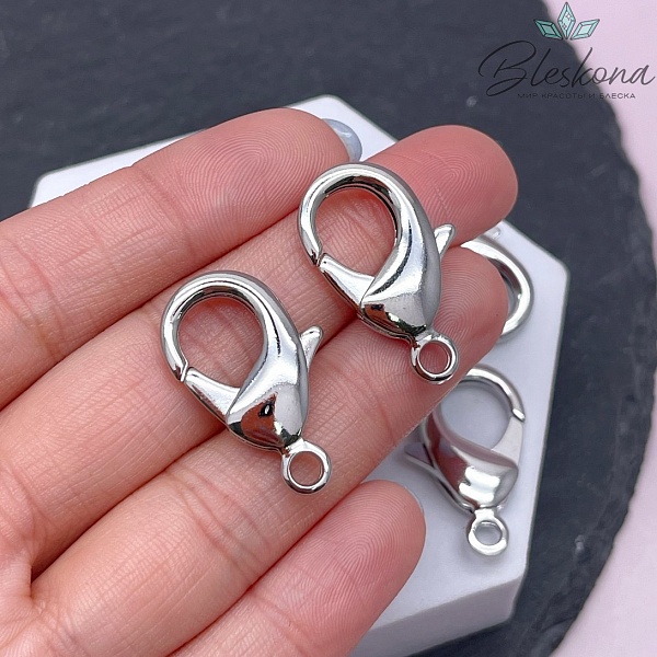 27 мм Цвет серебро, Замок округлый 